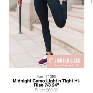 Midnight Camo Light n Tight Hi-Rise